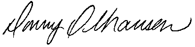 Danny Olhausen's Signature